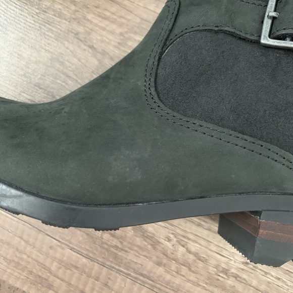 New Sorel Lolla Suede Leather Black Booties - Picture 12 of 13